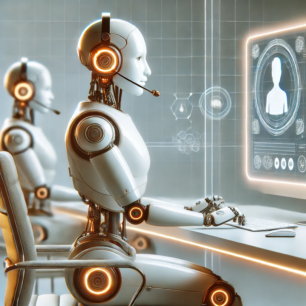 AI Customer Service Illustration